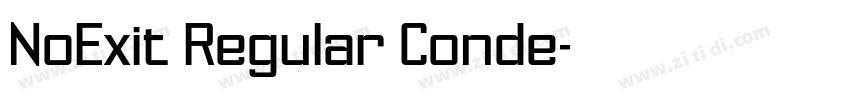 NoExit Regular Conde字体转换